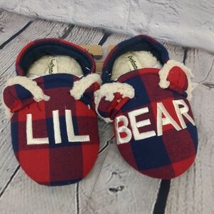 Red and Blue Plaid Kids Shoes